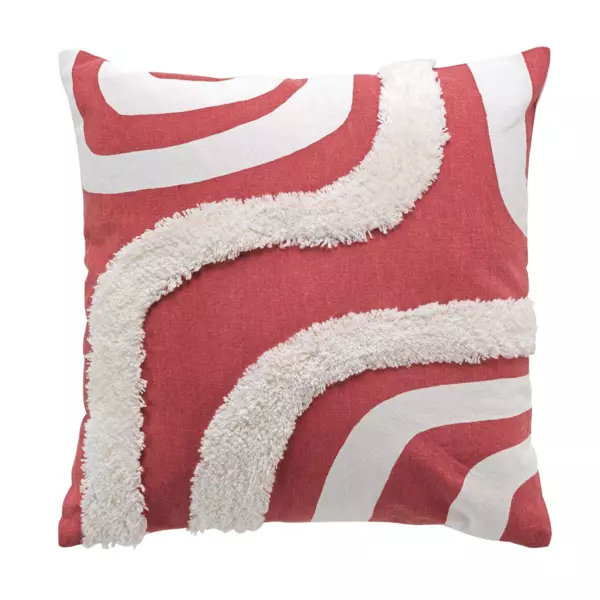 Housse de coussin carr�e coton (40 x 40 cm) Mirade Terracotta
