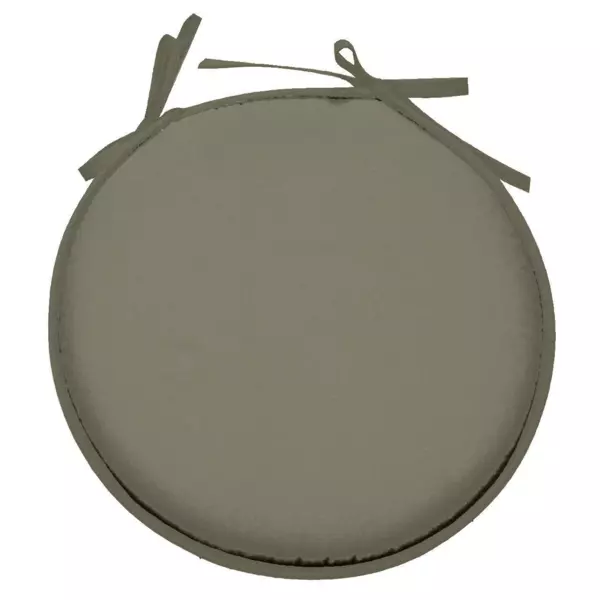 Galette de chaise ronde (40 cm) Nelson Vert sauge