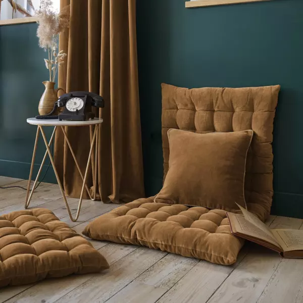 Colch�n de suelo en terciopelo de algod�n (60 x 120 cm) Victor Camello