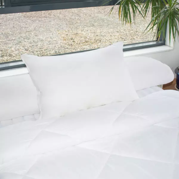 Oreiller rectangulaire ajustable (50 x 70 cm) M�moire de forme Blanc