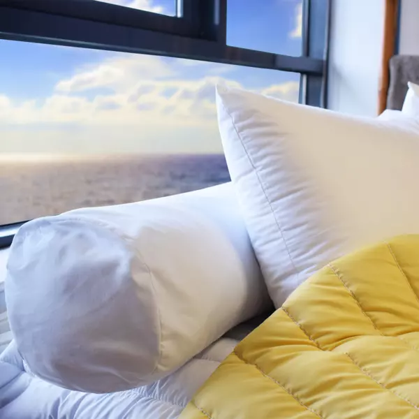 Cuscino a rullo morbido (160 x 23 cm) Soffice e voluminoso Bianco