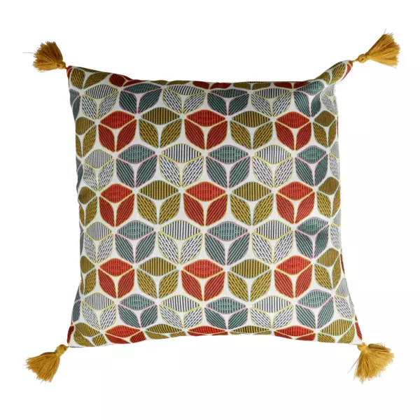 Fodera cuscino quadrato (40 cm) Cocktail Multicolore
