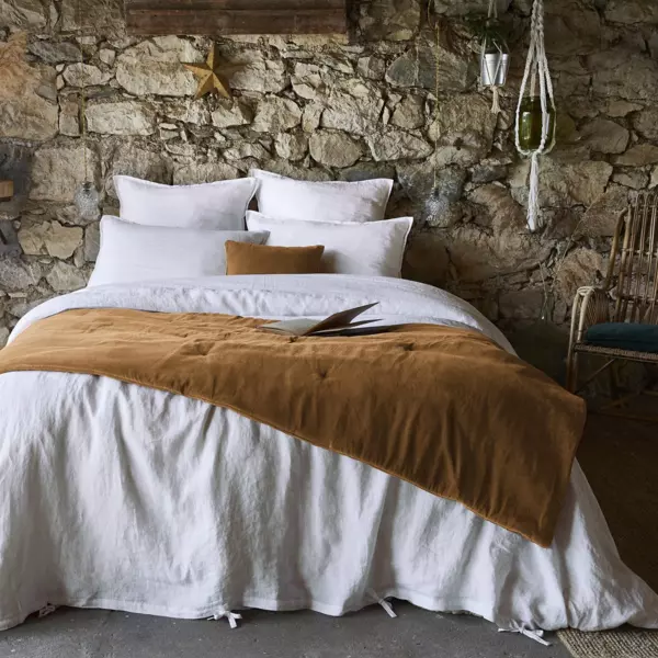 Bedloper fluweel katoen (90 x 200 cm) Victor Camel