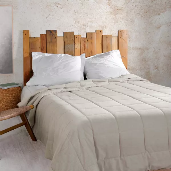 Couvre lit matelass� (230 x 250 cm) Vercors Ecru