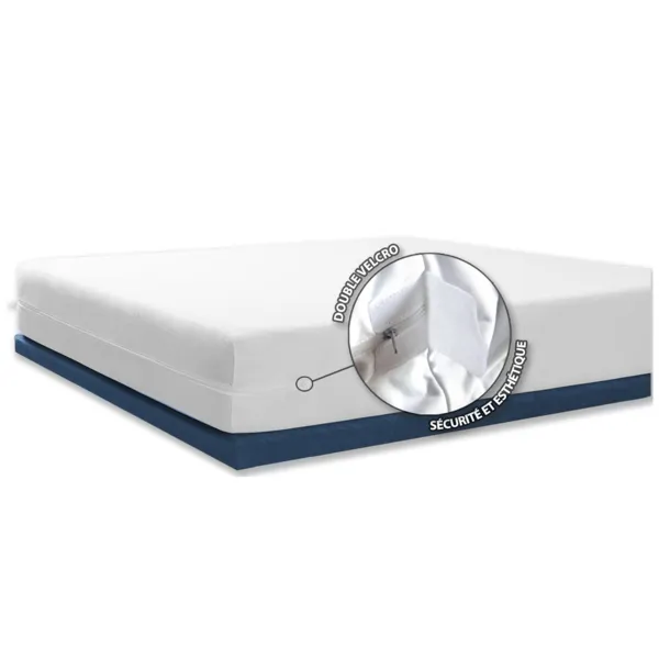 Funda para colch�n Integral anti-chinches de cama (180 cm) Ombeline Blanco