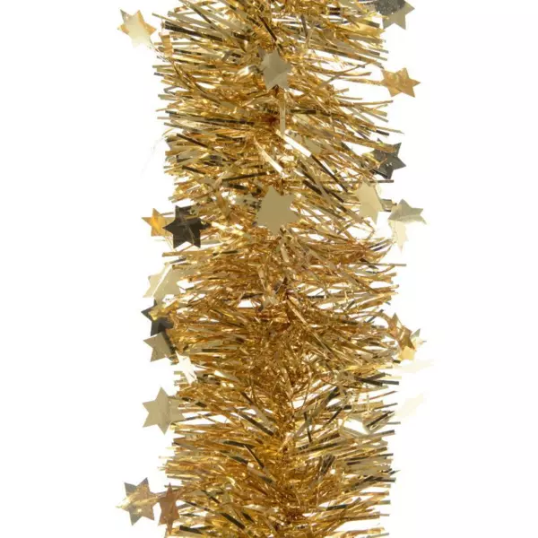 Juleguirlande (D10 cm) stjernestr�lende Alpine Guld