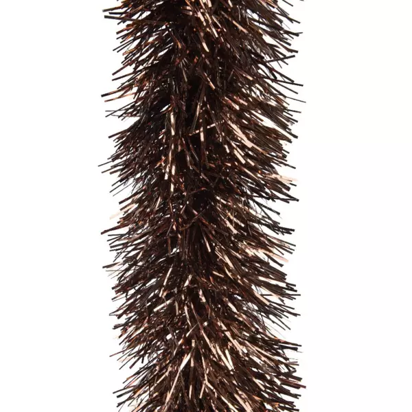 Kerstslinger (D10 cm) Luxe Alpine Koffie bruin