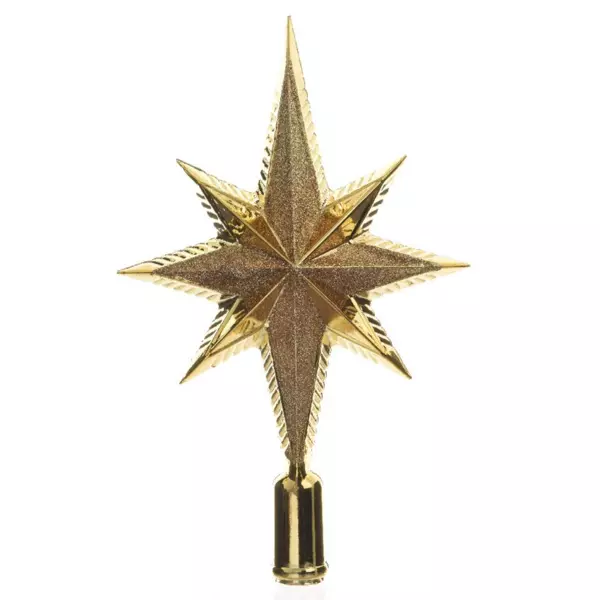 Baumspitze Stern Weihnachten Gold
