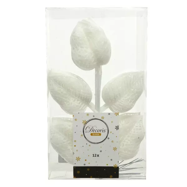 Confezione di 12 foglie Alpine Bianco