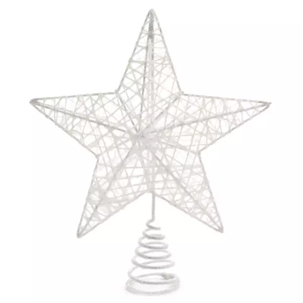 Puntale albero con clip Bianco