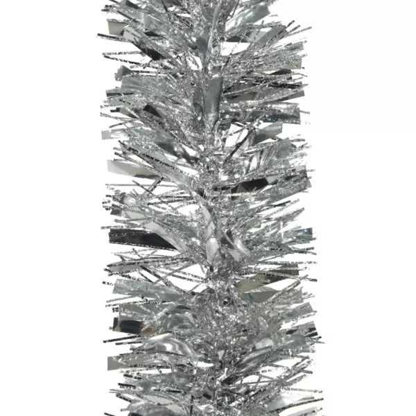 Guirnalda de Navidad (D10 cm) (2 m) Alpine estructurado diamante Plata