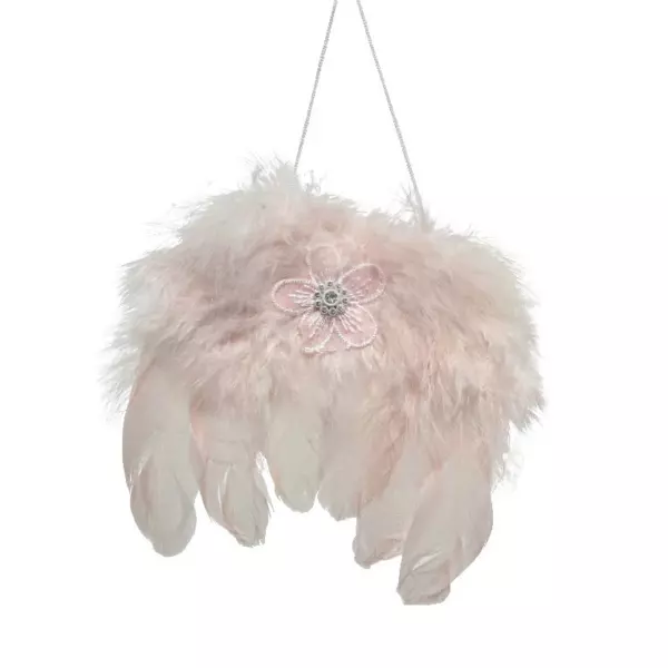 Suspension plume (H16 cm) Angie Rose