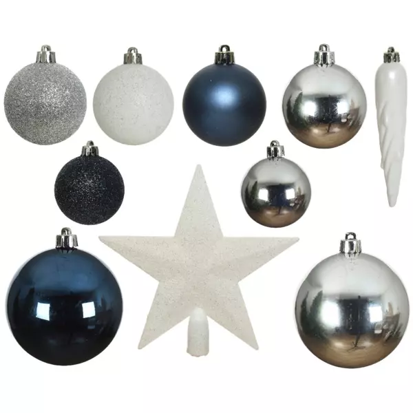 Kit kerst hangdecoratie Novae multi Wit