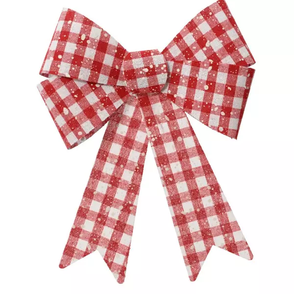 Set van 3 strikken Vichy Rood
