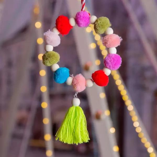 Suspension (H19 cm) Flamengo de No�l Multicolore