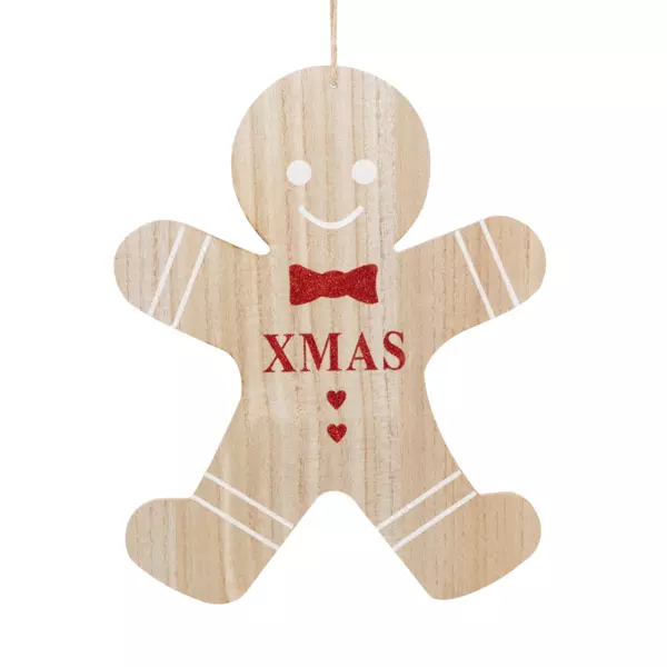 Suspension de No�l (H35 cm) Petit sabl� Naturel