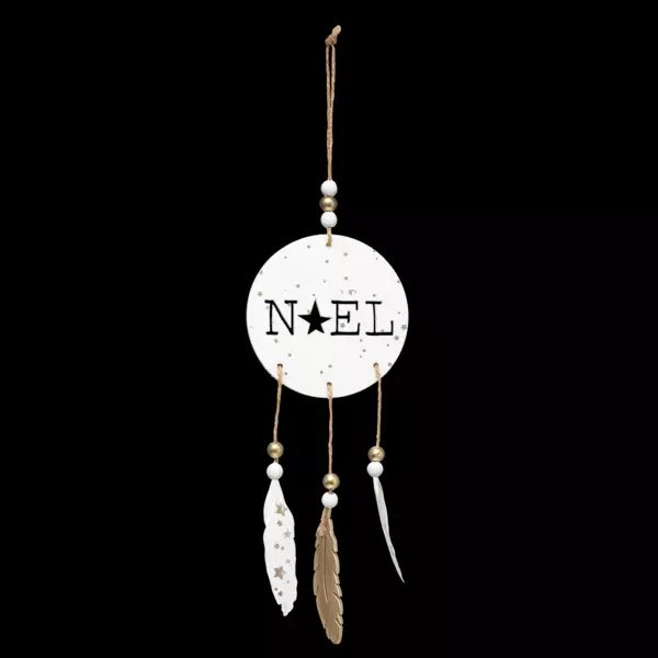 Decorazione natalizia da appendere (28 cm) Noelia legno Naturale