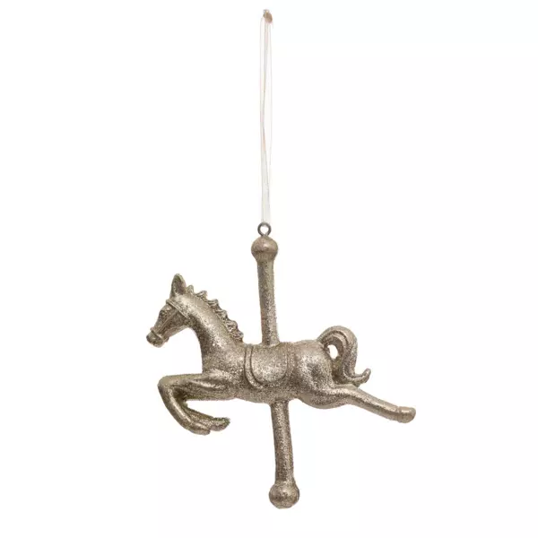 Caballo para colgar Carrusel Oro