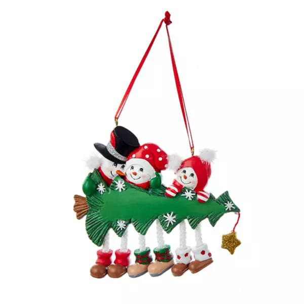 Mu�eco de nieve para colgar Familia Multicolor