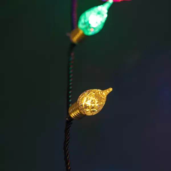 Guirlande lumineuse 18 m 180 LED c�ble vert Vintage Multicolore