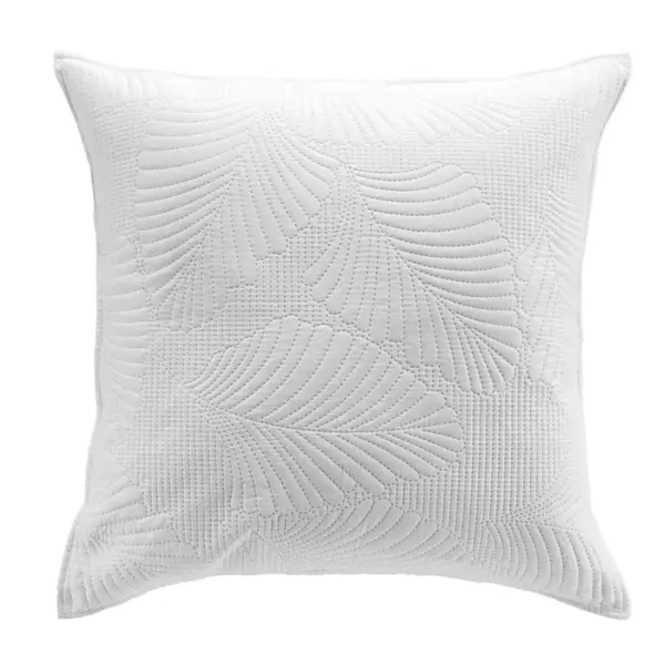Housse de coussin carr�e microfibre (60 x 60 cm) Palombine Blanche