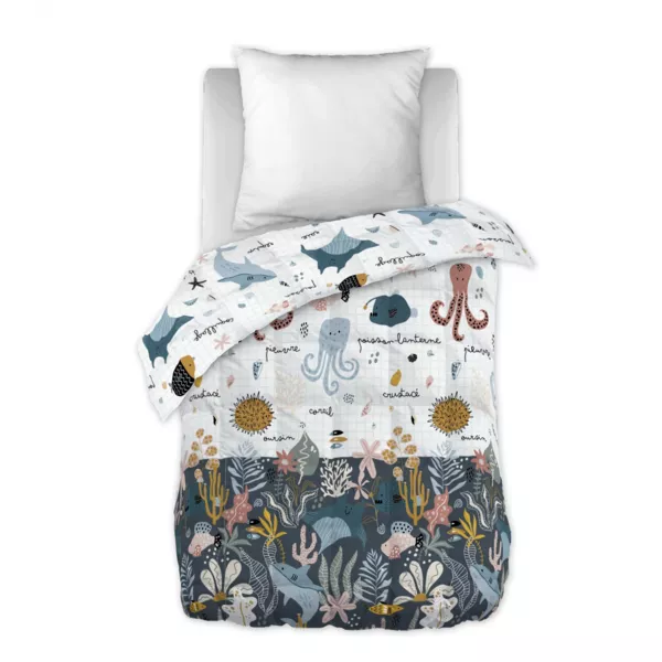Trapunta stampata bambino (140 x 200 cm) Octopia Multicolore