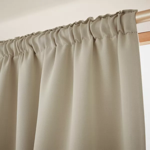 Rideau obscurcissant  galon fronceur (140 x 260 cm) Dark Taupe