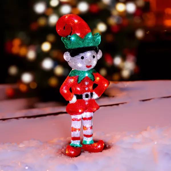 Duende bromista luminoso blanco fr�o 60 LED