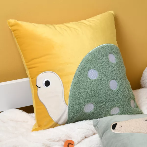 Coussin enfant carr� (40 x 40 cm) Mimy Jaune