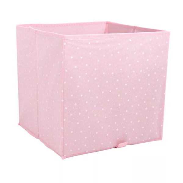 B�rneopbevaringskurv (29 x 29 cm) Stjerner Pink