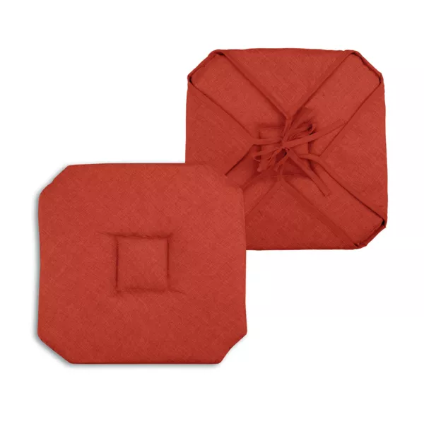 Firkantet stoles�dehynde med flapper (40 x 40 cm) B�a Terracotta