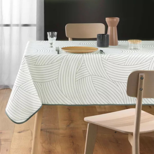 Nappe rectangulaire anti tache (150 x 200 cm) Linea Blanche