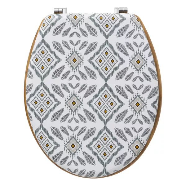 Asiento para ba�o WC madera (36 x 42,5 cm) Hapache Multicolor