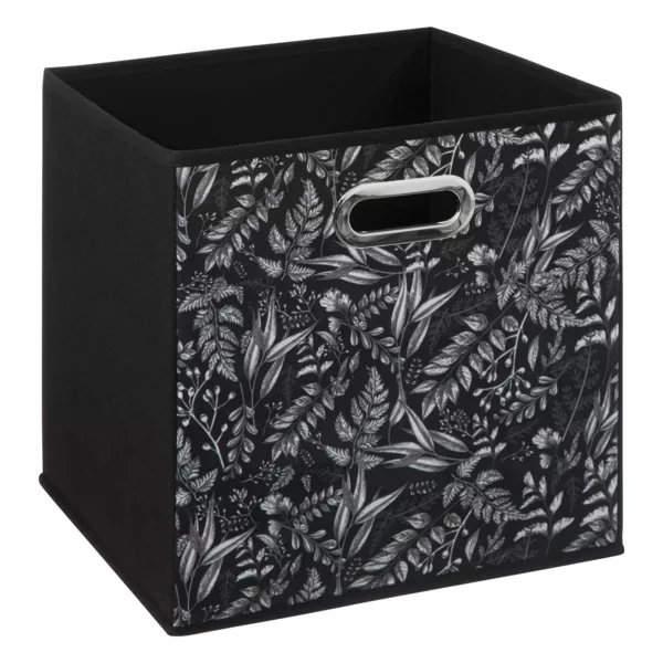 Opbergbox (31 x 31 x 31 cm) Botanical Zwart