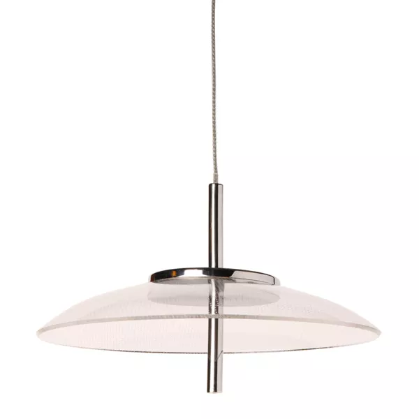 Lampadario alluminio sixties LED (D20 cm) UFO Transparente