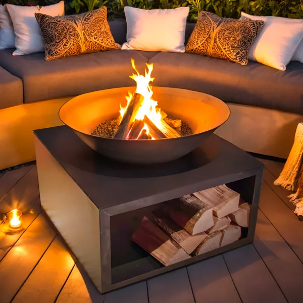 Brasero de jardin (D75 x H58 cm) Moderna Noir