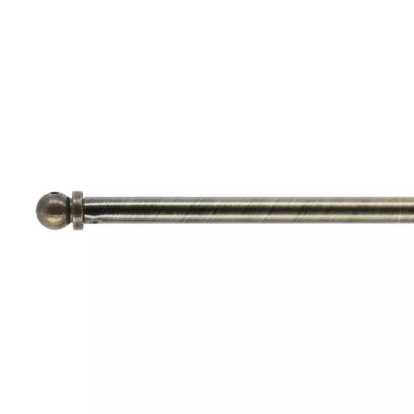 Udtr�kkelig rund gardinstang (L40 - 60 cm /D7 mm) Pietro Bronze