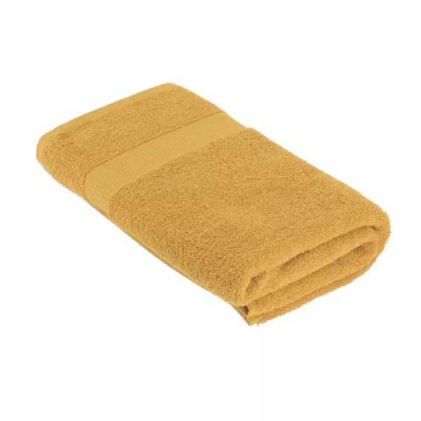 Serviette de bain coton (90 x 150 cm) Timeless Jaune moutarde