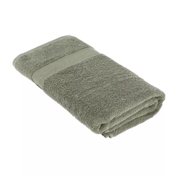 Serviette de bain coton (90 x 150 cm) Timeless Vert kaki