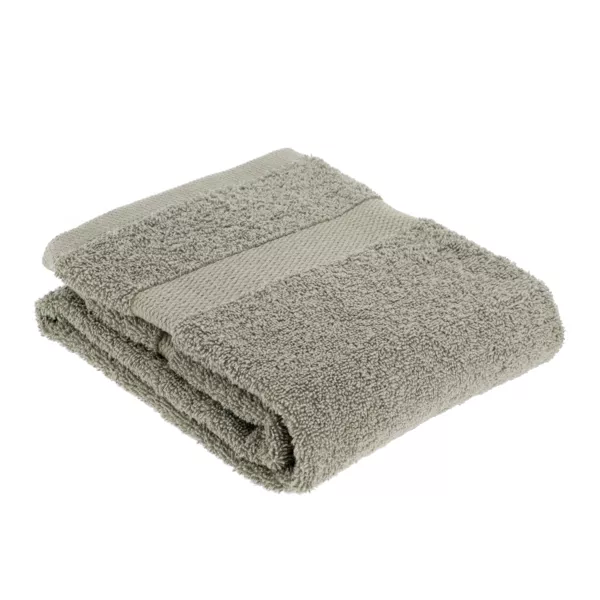 Serviette de bain coton (50 x 90 cm) Timeless Vert kaki