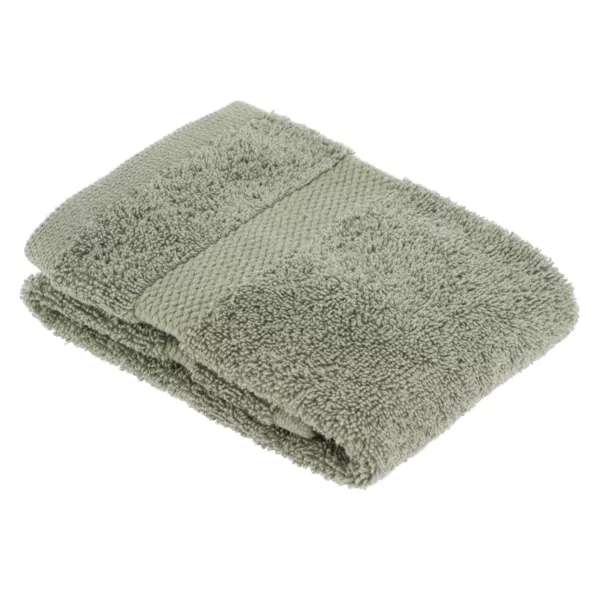 Serviette de bain coton (30 x 50 cm) Timeless Vert kaki