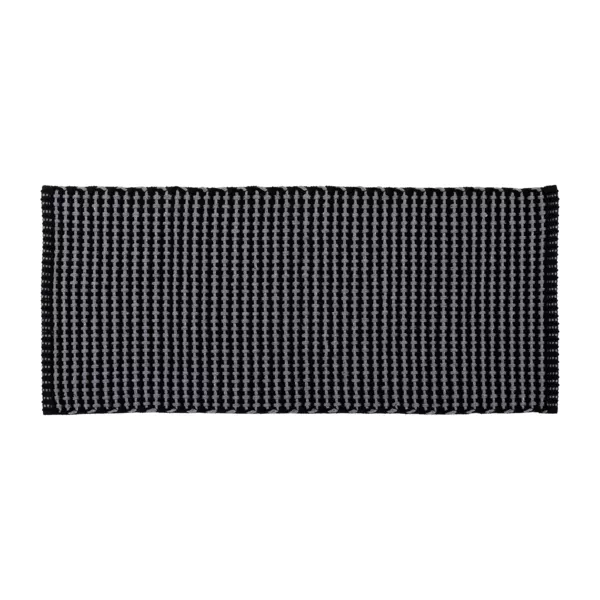 Bomuldst�ppe til stuen (50 x 120 cm) Mimetisme Antracitgr� og sort