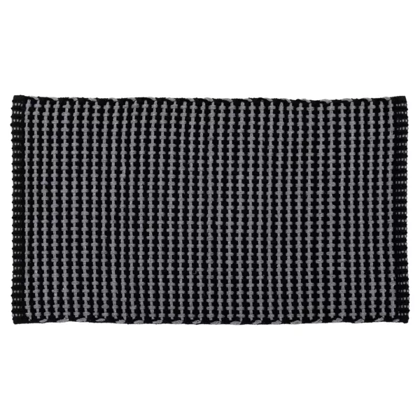 Bomuldst�ppe til stuen (50 x 90 cm) Mimetisme Antracitgr� og sort