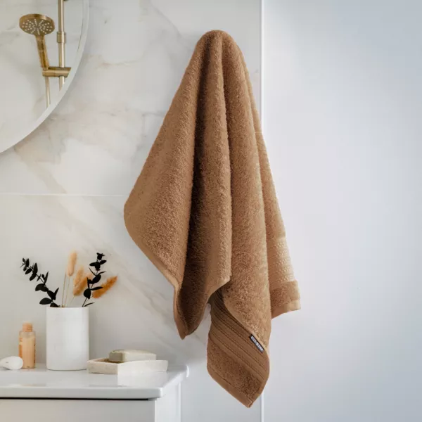 Asciugamano bagno cotone bio (50 x 90 cm) M�line Camel