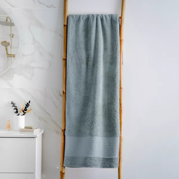 Badetuch aus Bio-Baumwolle (90 x 150 cm) M�line Eisblau