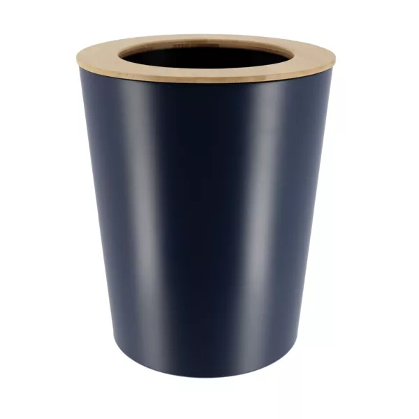 Poubelle salle de bain 5L Purebamboo Bleu marine