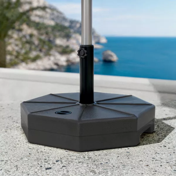 Base per ombrellone universale da riempire 28L - Nero