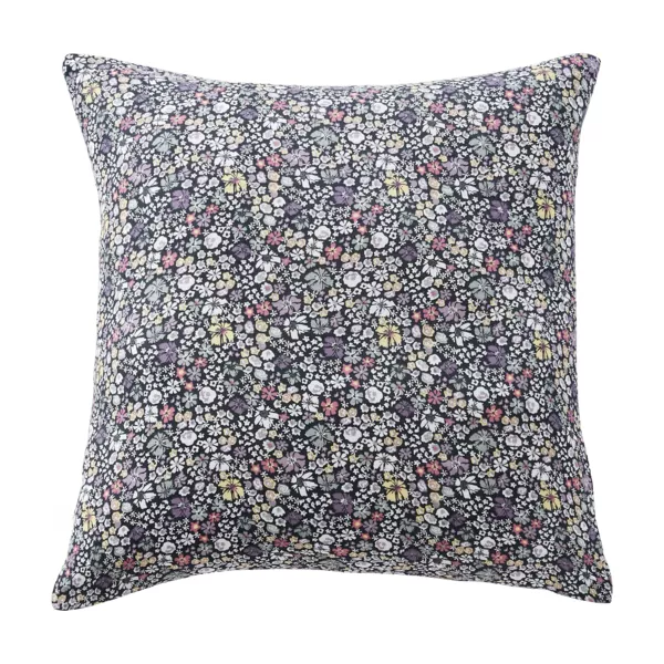 Taie d'oreiller carr�e gaze de coton (60 x 60 cm) Elya Violet