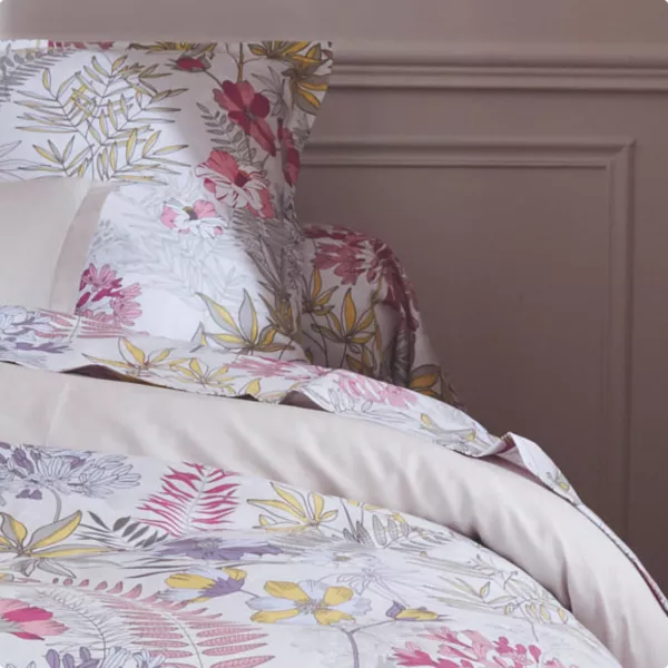 Taie de traversin satin de coton (L200 cm) Ana�s Multicolore