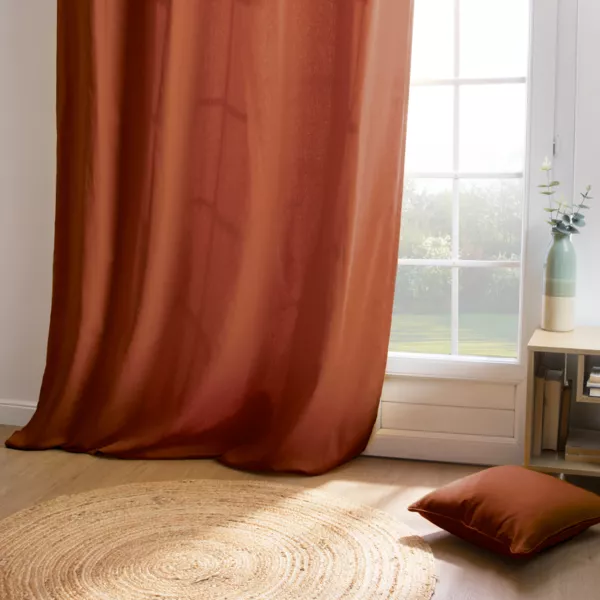 Tenda cotone (140 x 260 cm) Pixel Terracotta